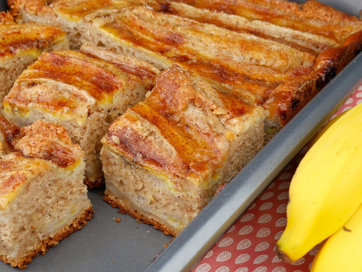 Foto da receita Como fazer Bolo de Banana de Liquidificador