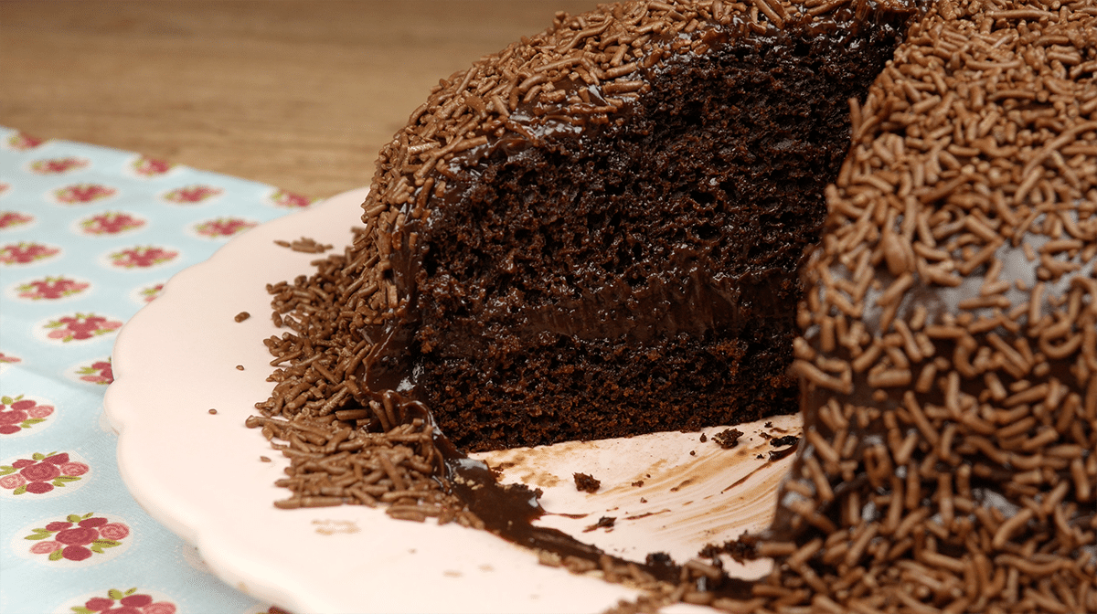 Foto da receita Como Fazer Bolo Brigadeiro