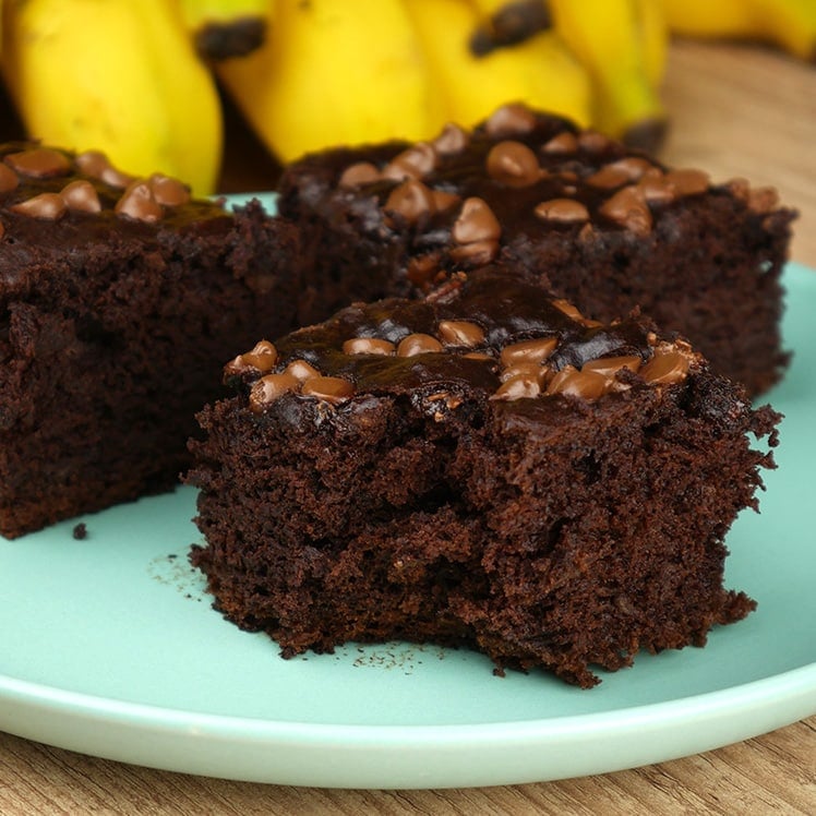 Foto da receita Como Fazer Bolo de Banana com Cacau