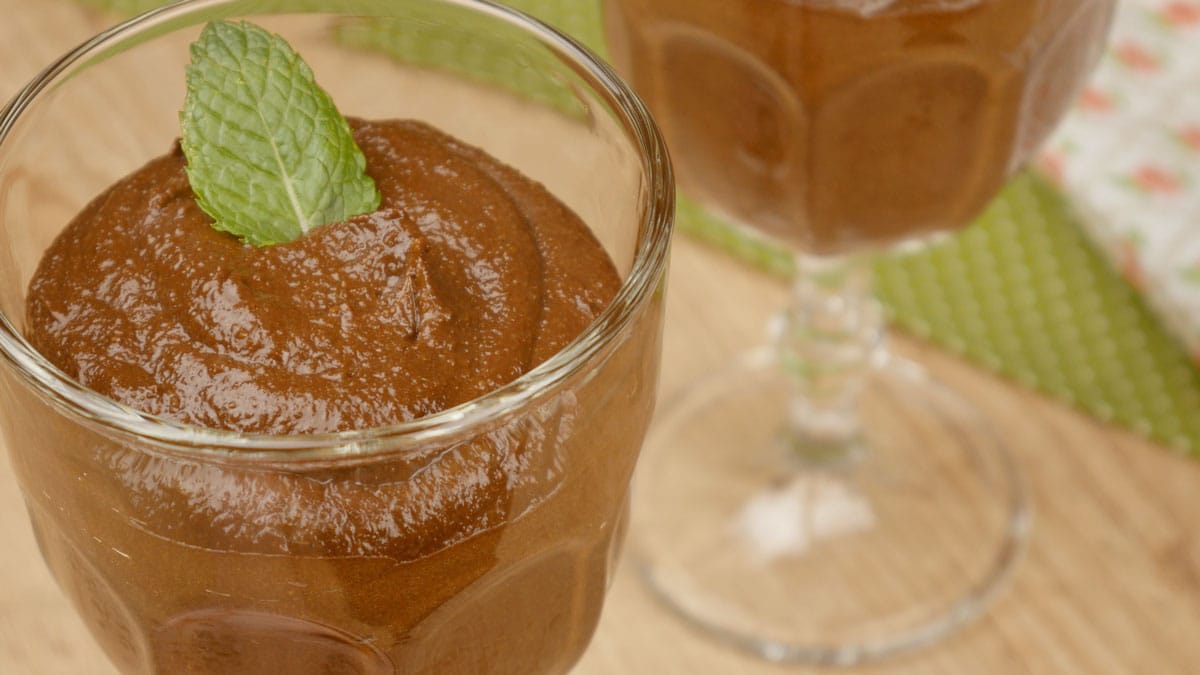 Foto da receita Como fazer Mousse de Abacate com Cacau