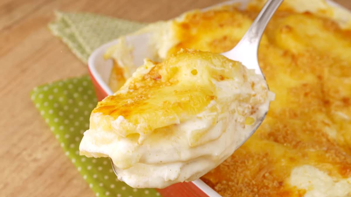 Foto da receita Como fazer Batata Gratinada aos 3 Queijos