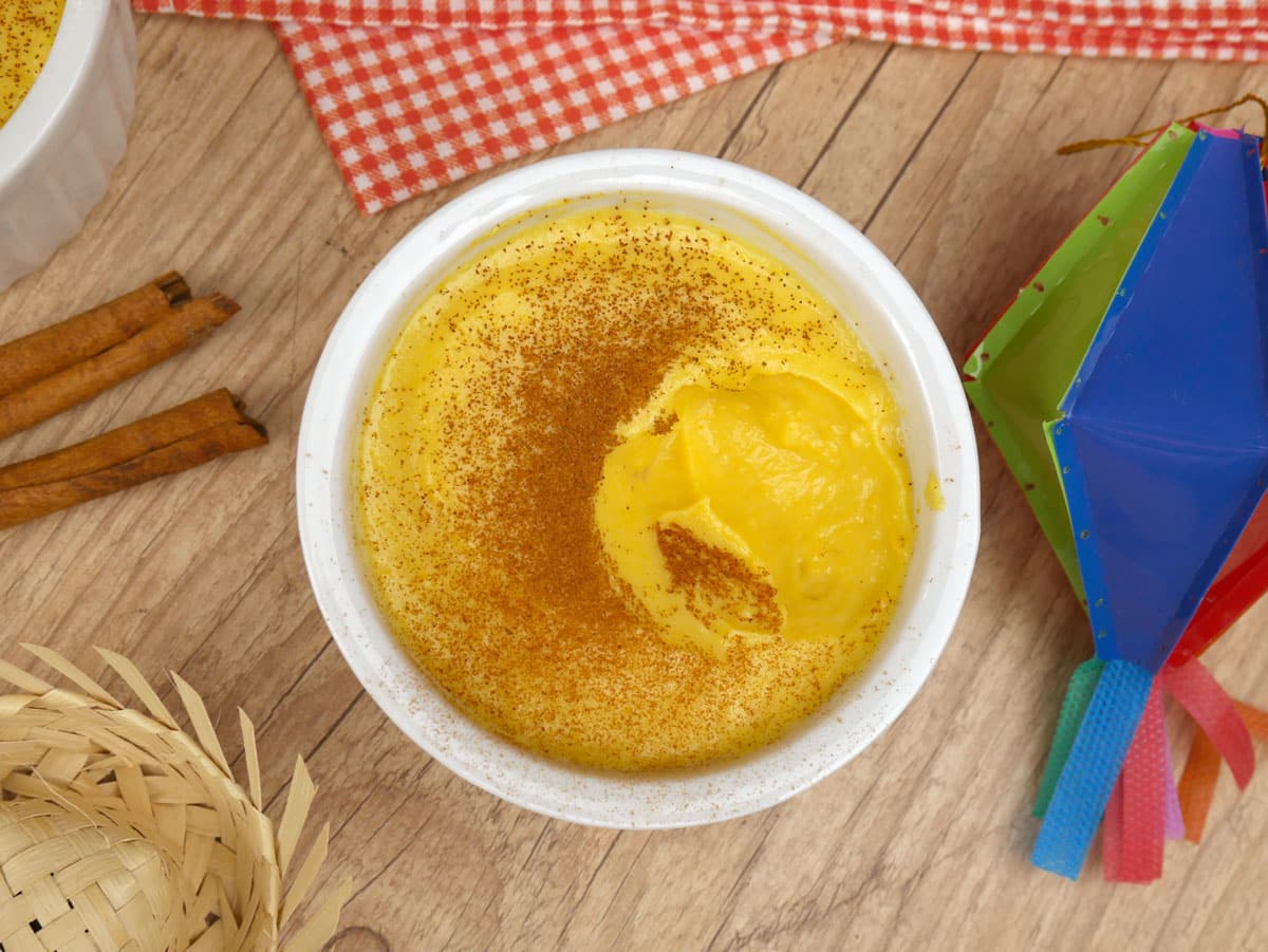 Foto da receita Como fazer Curau com Leite Condensado