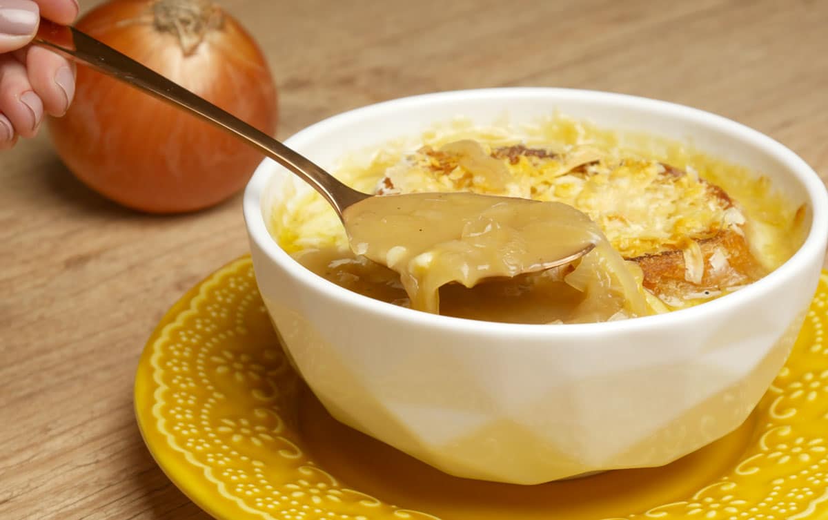 Foto da receita Como fazer Sopa de Cebola