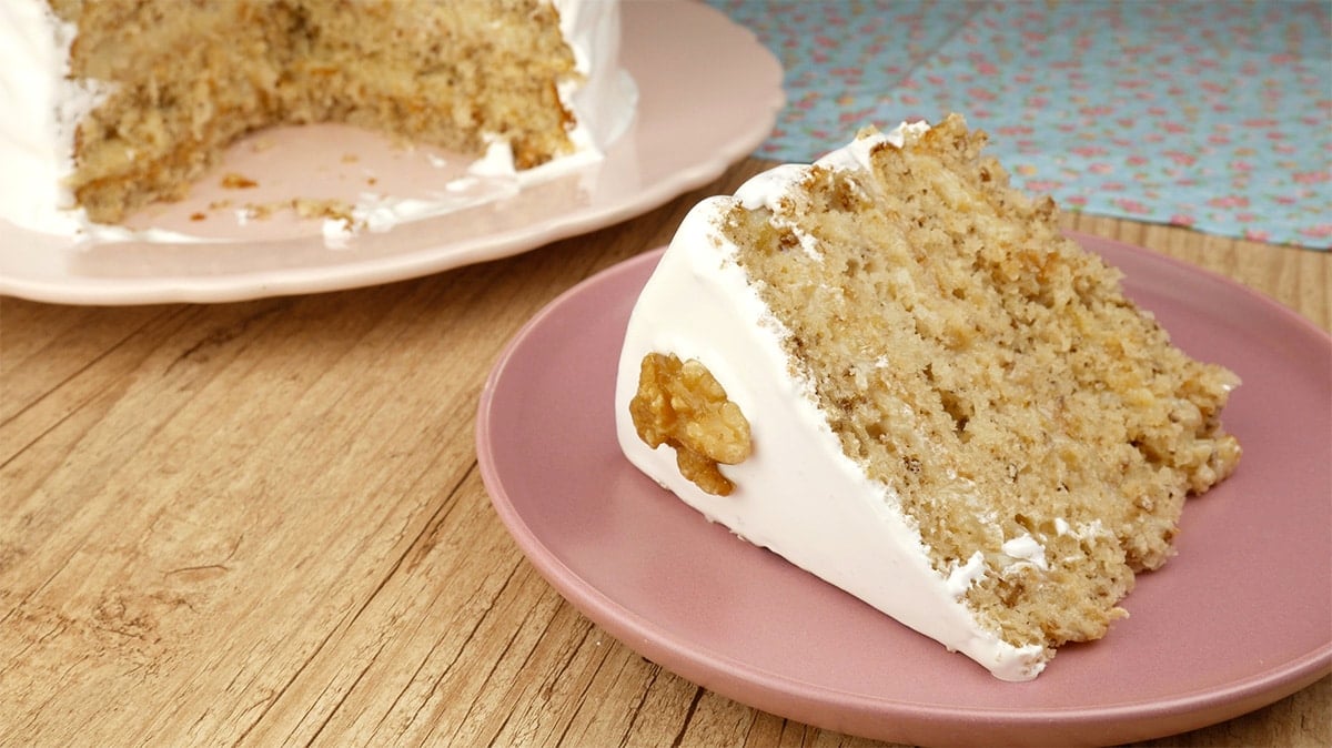 Foto da receita Como fazer Bolo de Nozes