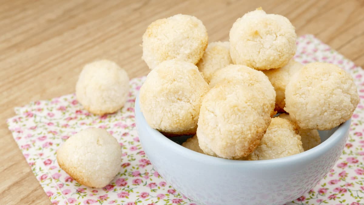 Foto da receita Como fazer Biscoitinho de Coco sem Glúten e sem Lactose