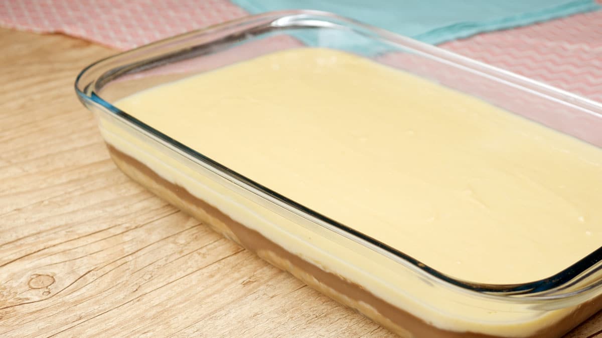 Foto da receita Como fazer Pavê de Chocolate e Baunilha