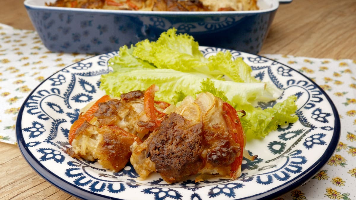 Foto da receita Como fazer Frango Assado com Creme de Cebola e Maionese