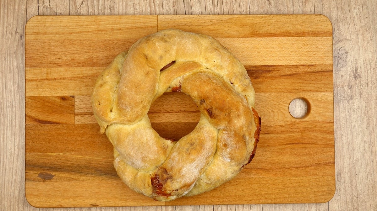 Foto da receita Como fazer Pão de Calabresa com Queijo