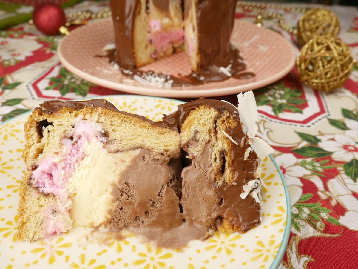 Foto da receita Como fazer Sorvetone - Sorvete de Chocotone/Panetone
