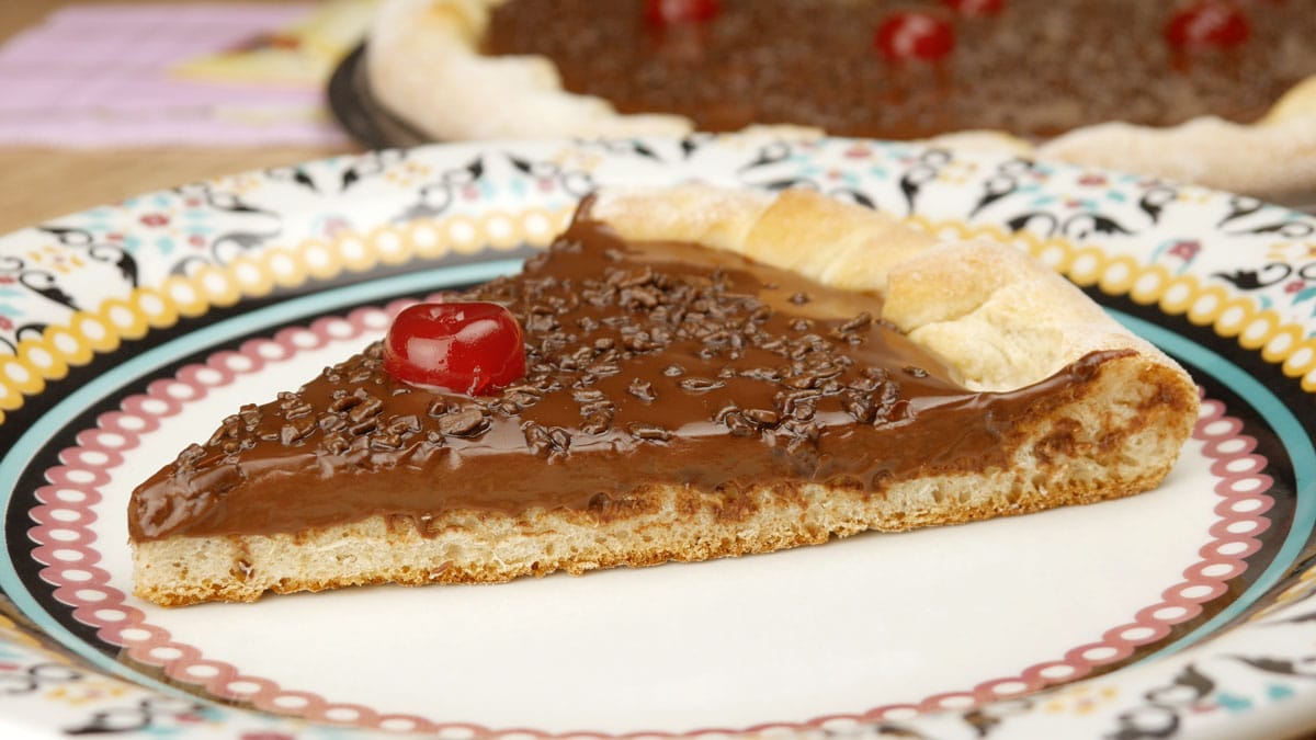 Foto da receita Como fazer Pizza de Chocolate