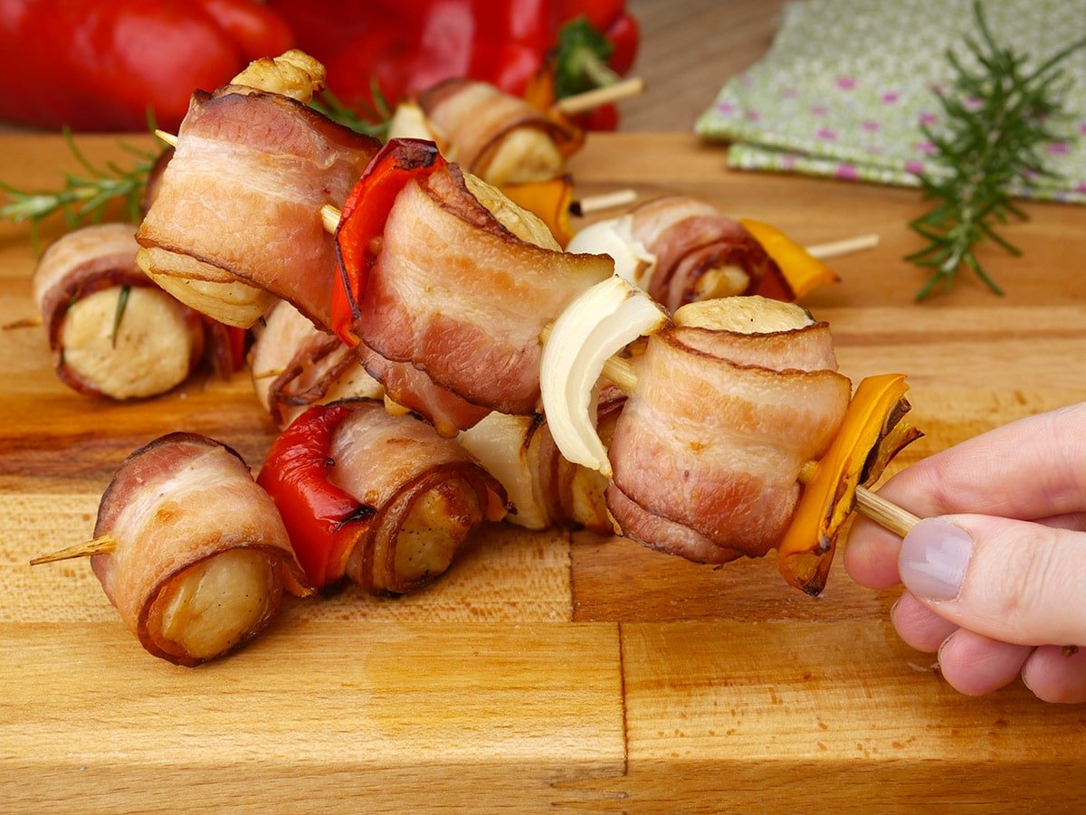 Foto da receita Como fazer Espetinho de Frango na Air Fryer