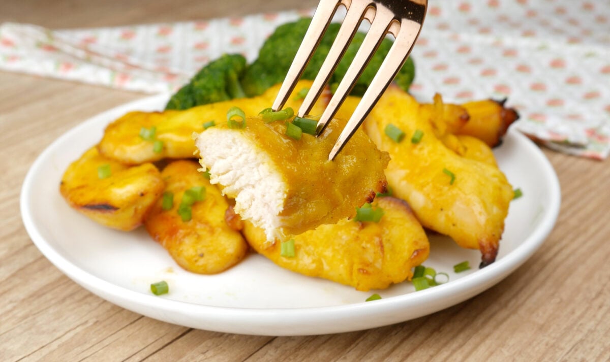 Foto da receita Como fazer Frango com mostarda e mel na Airfryer