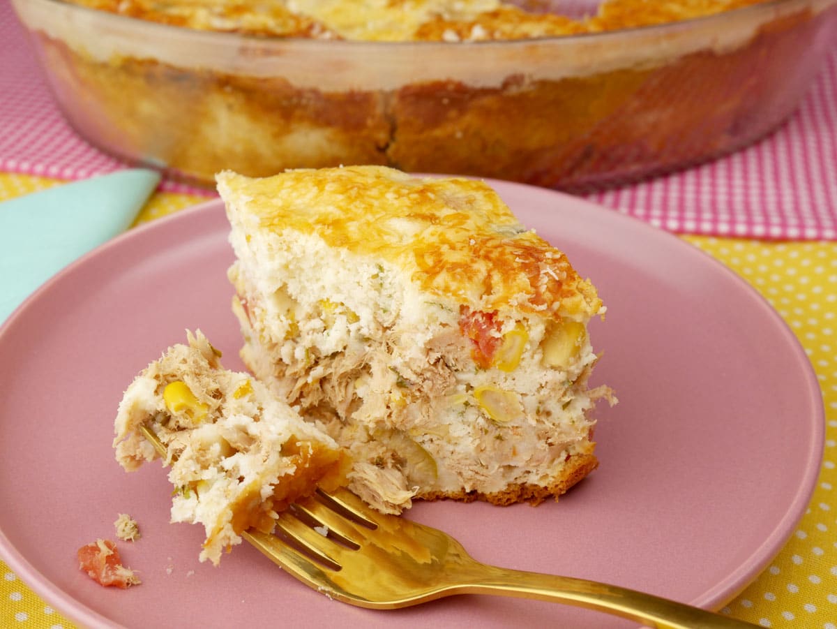 Foto da receita Como fazer Torta de Atum de Liquidificador