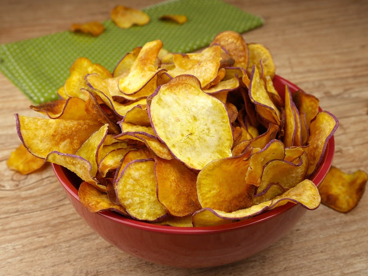 Foto da receita Como fazer Chips de Batata Doce