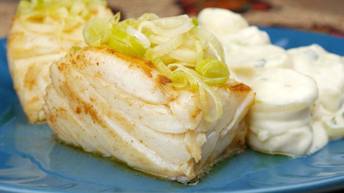 Foto da receita Como fazer Bacalhau com Creme de Palmito