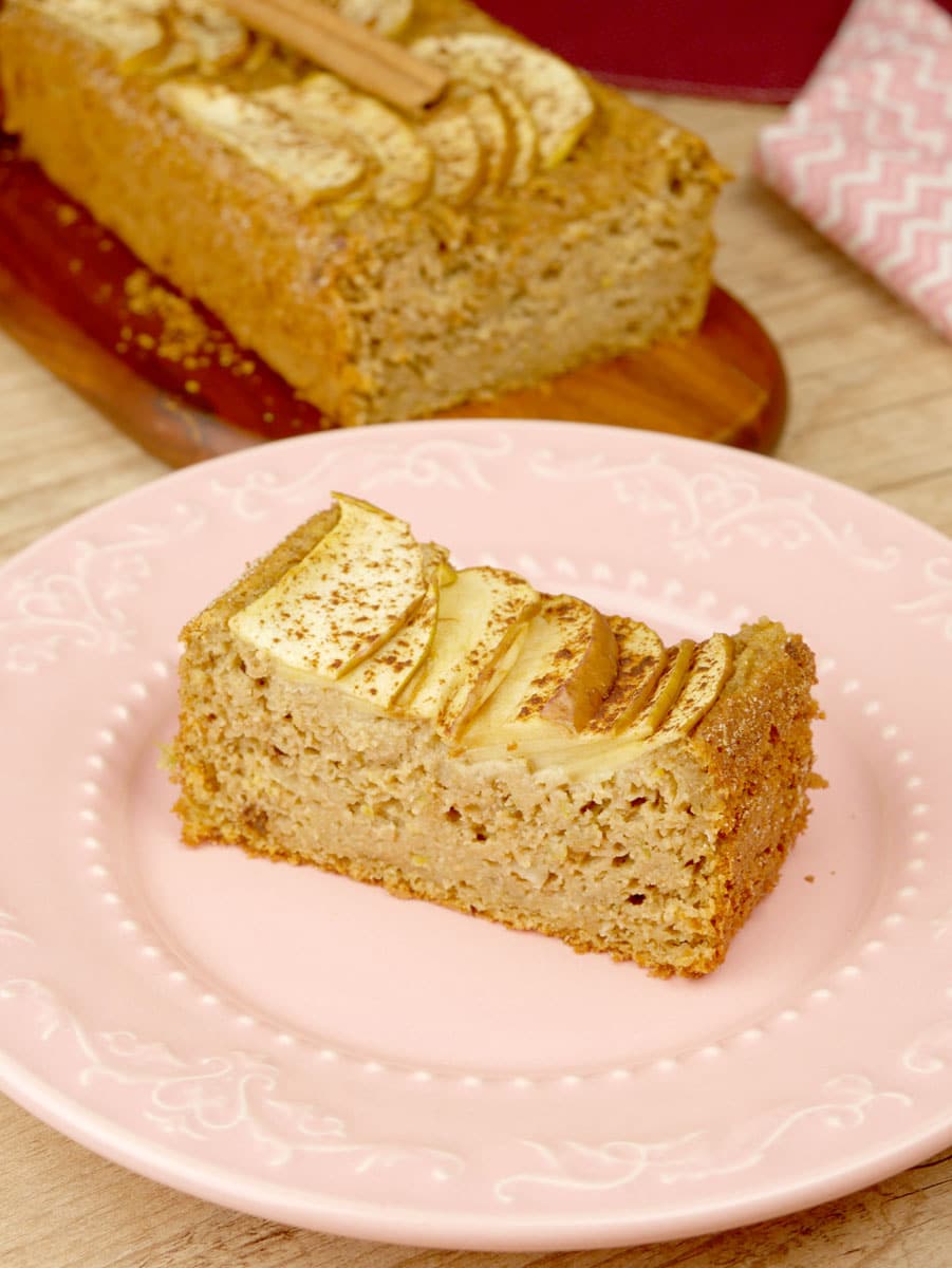 Foto da receita Como fazer Bolo de Maçã sem Açúcar, sem Lactose e sem Farinha - Bolo Nutritivo