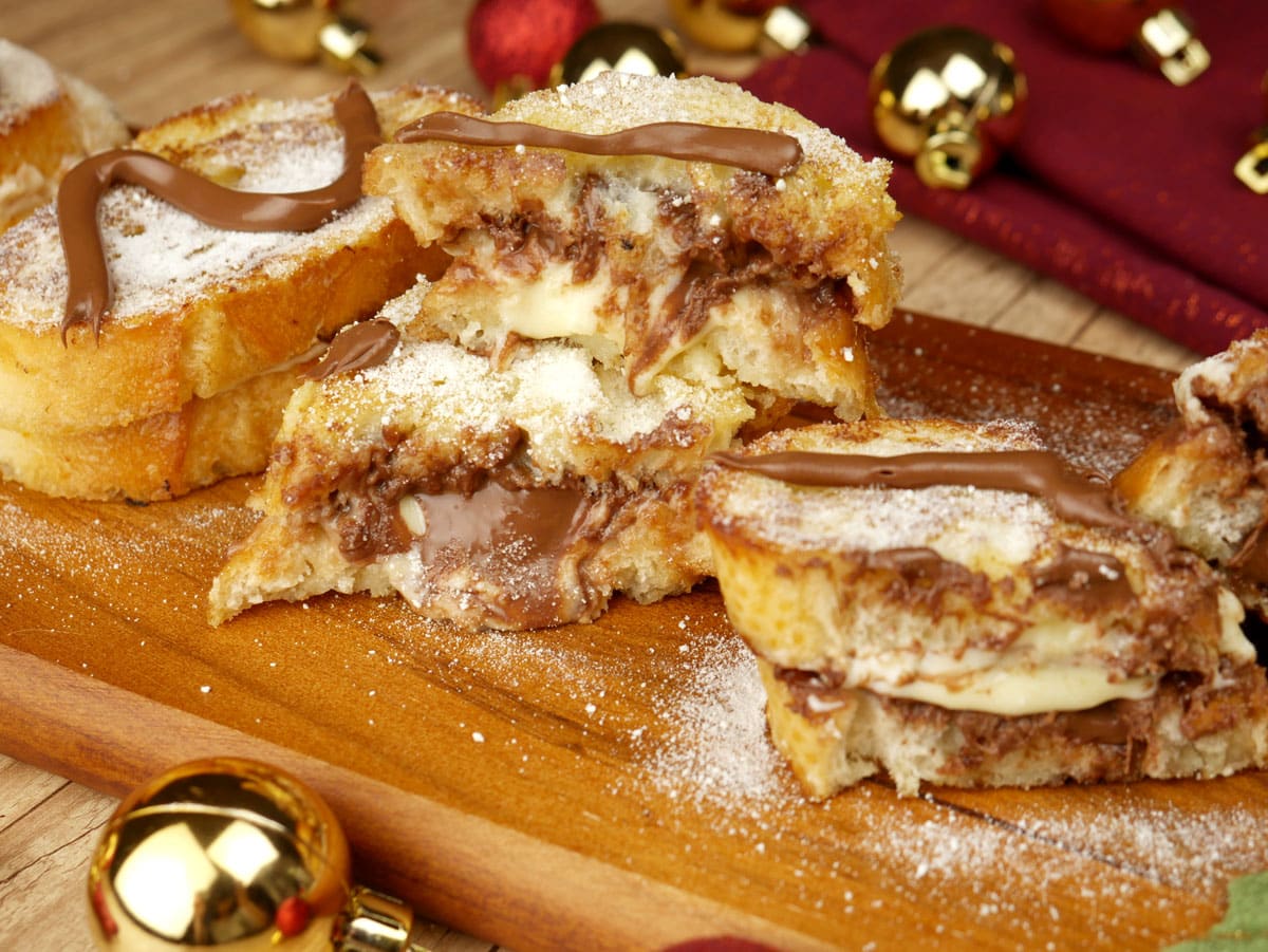 Foto da receita Como fazer Rabanada recheada de Leite Ninho e Nutella