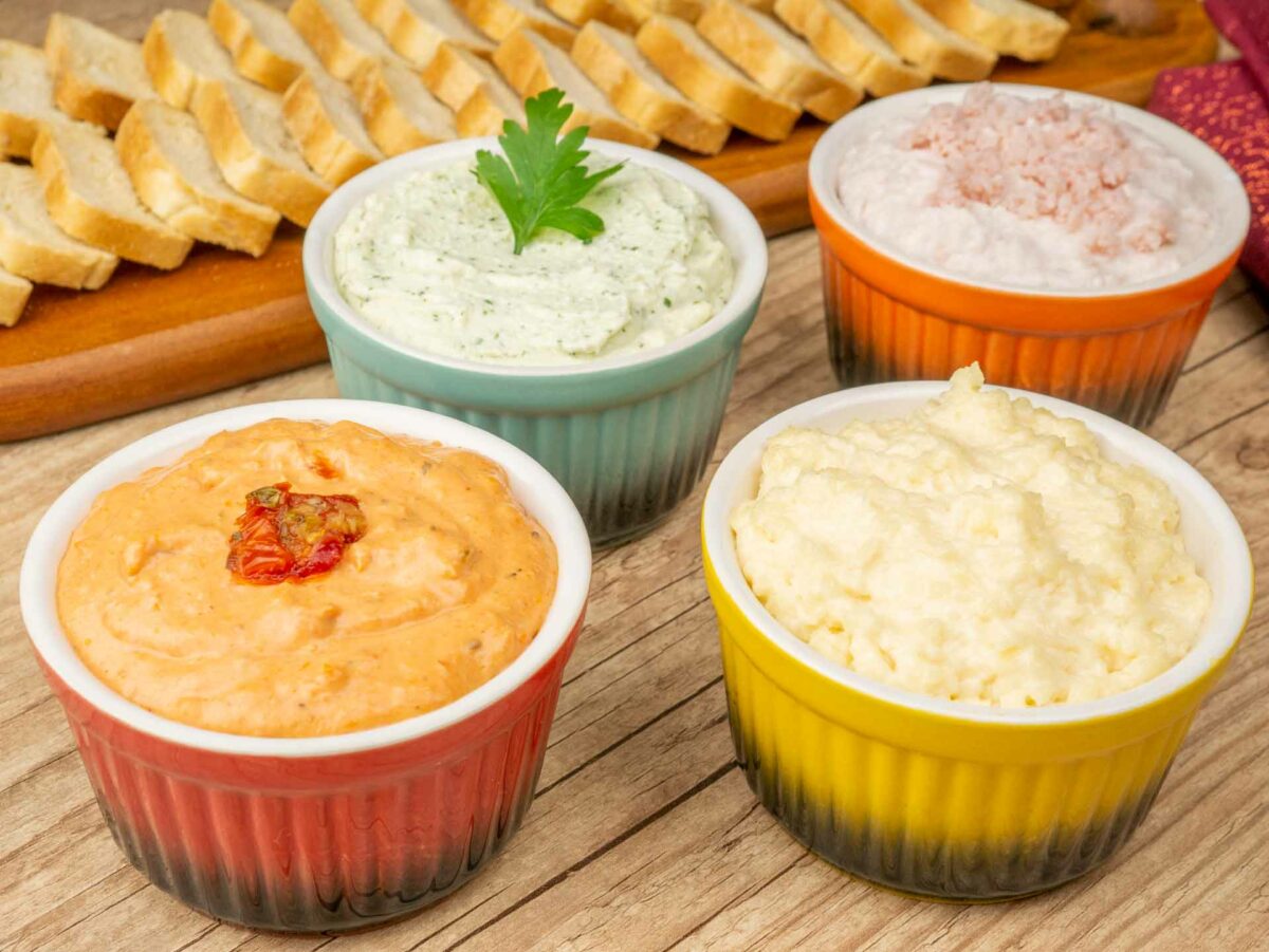 Foto da receita Como fazer 4 Patês rápidos, fáceis e deliciosos