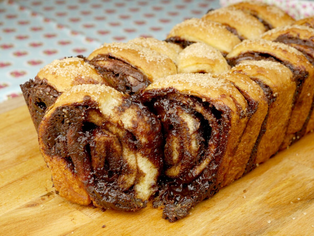 Foto da receita Como fazer Pão de Nutella delicioso e fofinho