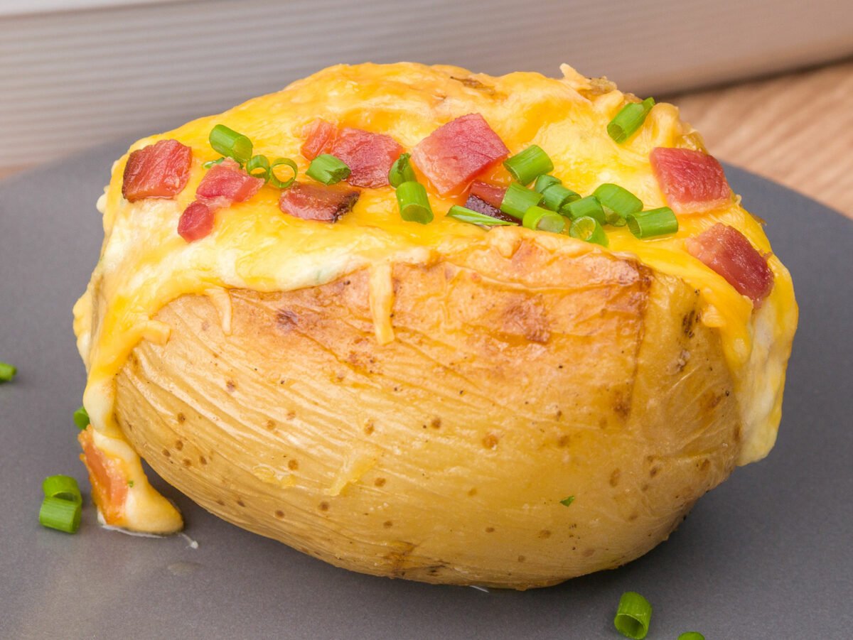 Foto da receita Como fazer Batata Recheada Super Cremosa / Baked Potato