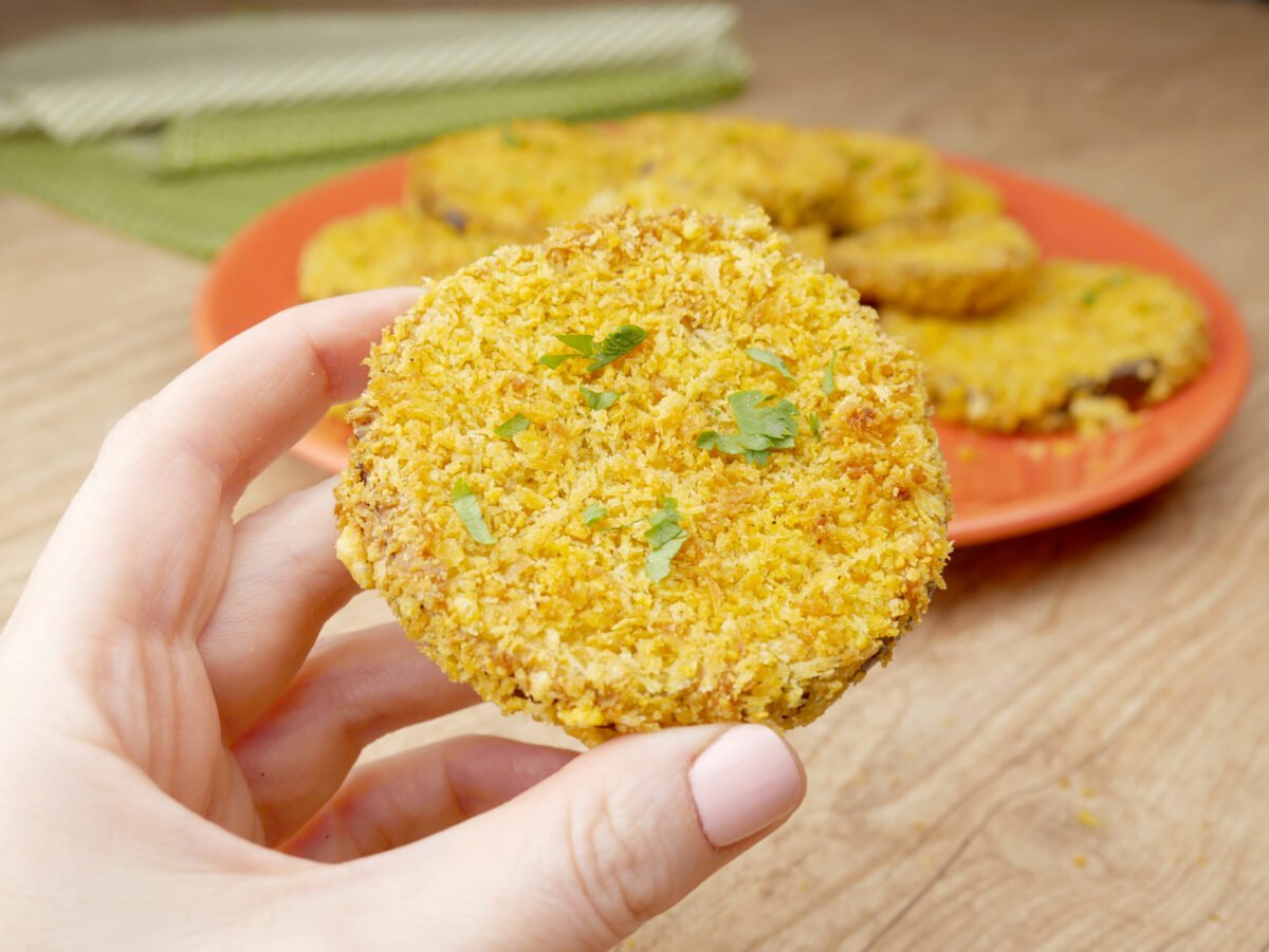 Foto da receita Como fazer Berinjela Empanada na Air Fryer