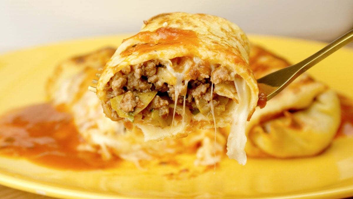 Foto da receita Como fazer Panqueca de Carne Moída