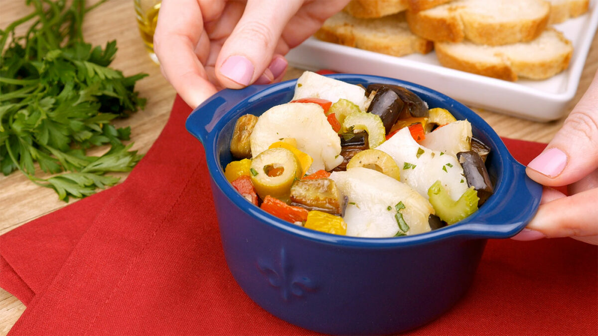 Como fazer Salada de Bacalhau - caponata