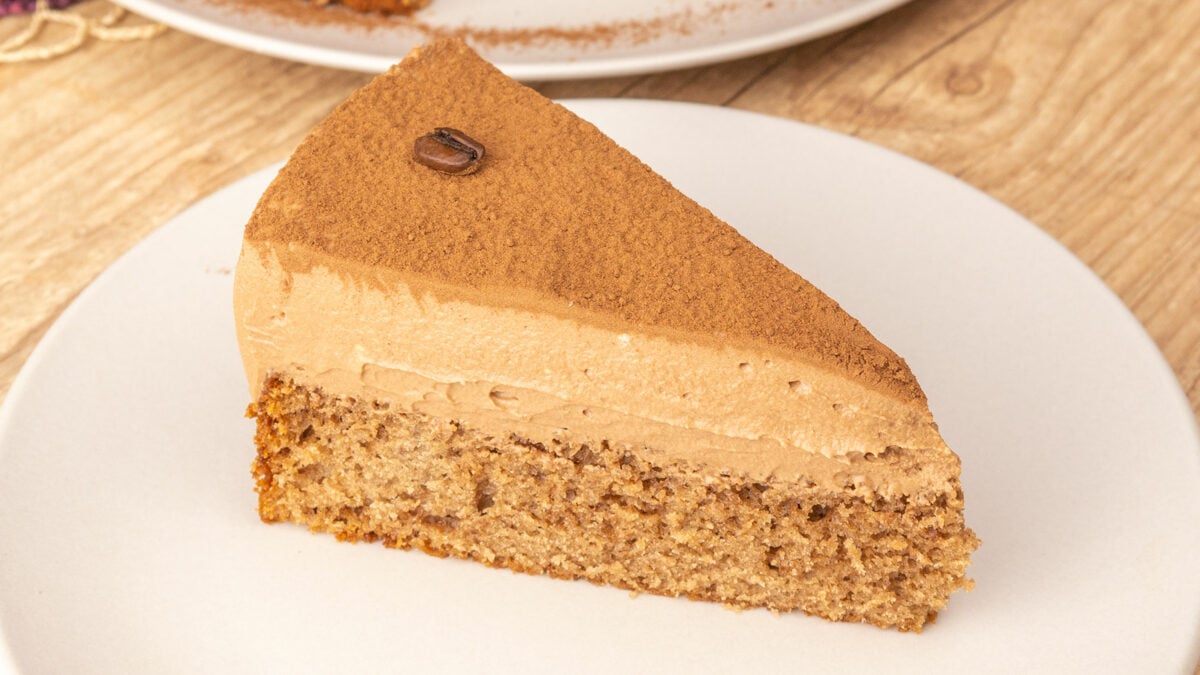 Foto da receita Como fazer Bolo Mousse de Cappuccino