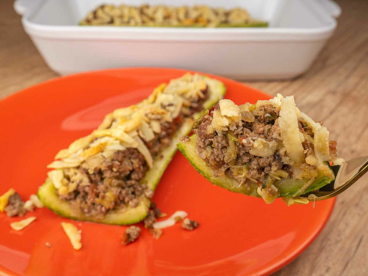 Foto da receita Como fazer Abobrinha Recheada