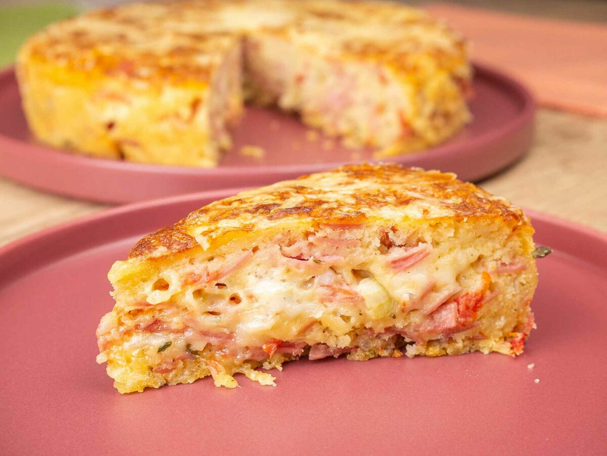 Foto da receita Como fazer Torta na Airfryer de Mortadela