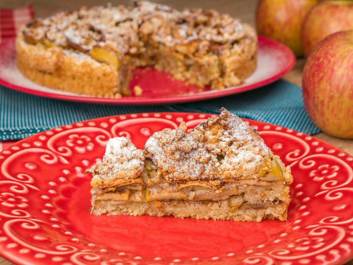 Foto da receita Como fazer Torta de Maçã Alemã na Airfryer