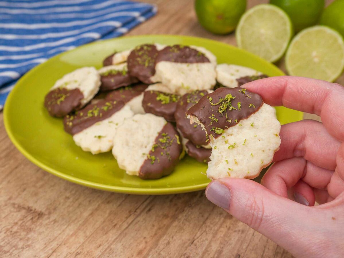 Como fazer Biscoitinho de Limão com Chocolate