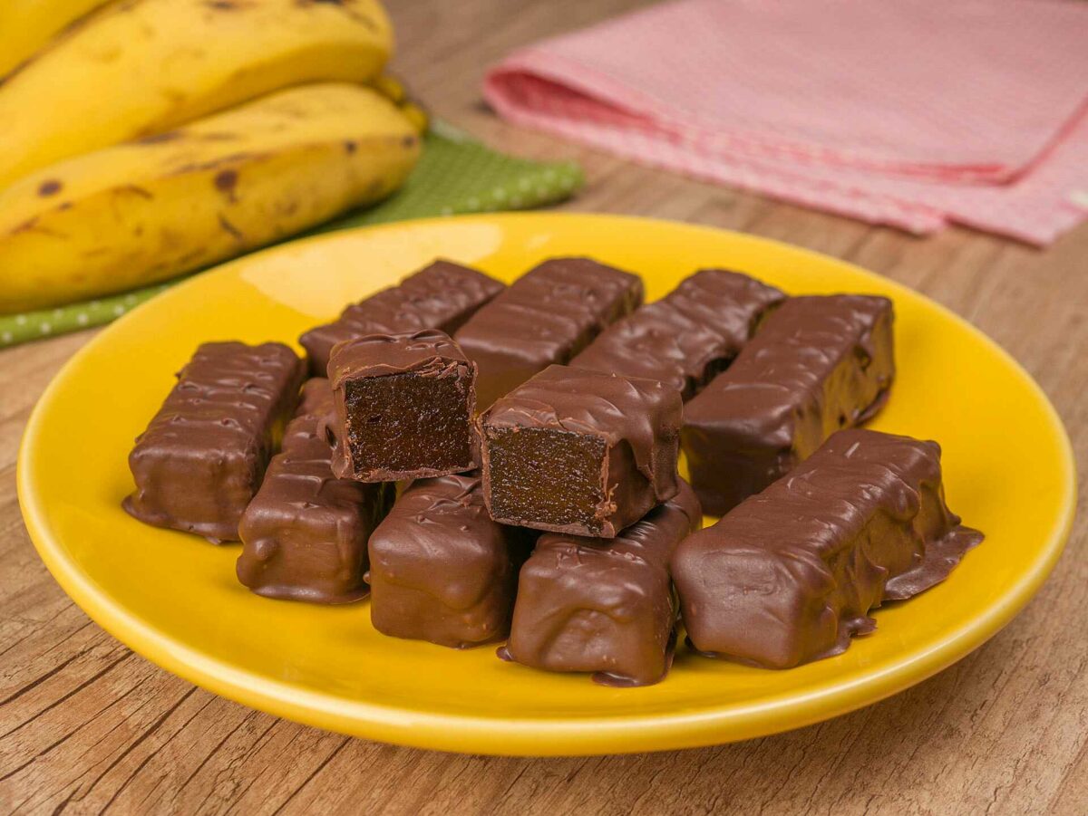 Como fazer Bombom Caribe de Banana Delicioso
