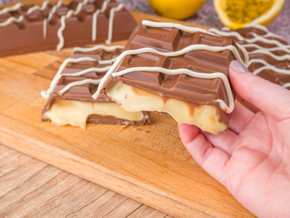 Como fazer Barra de Chocolate com Maracujá com apenas 5 ingredientes