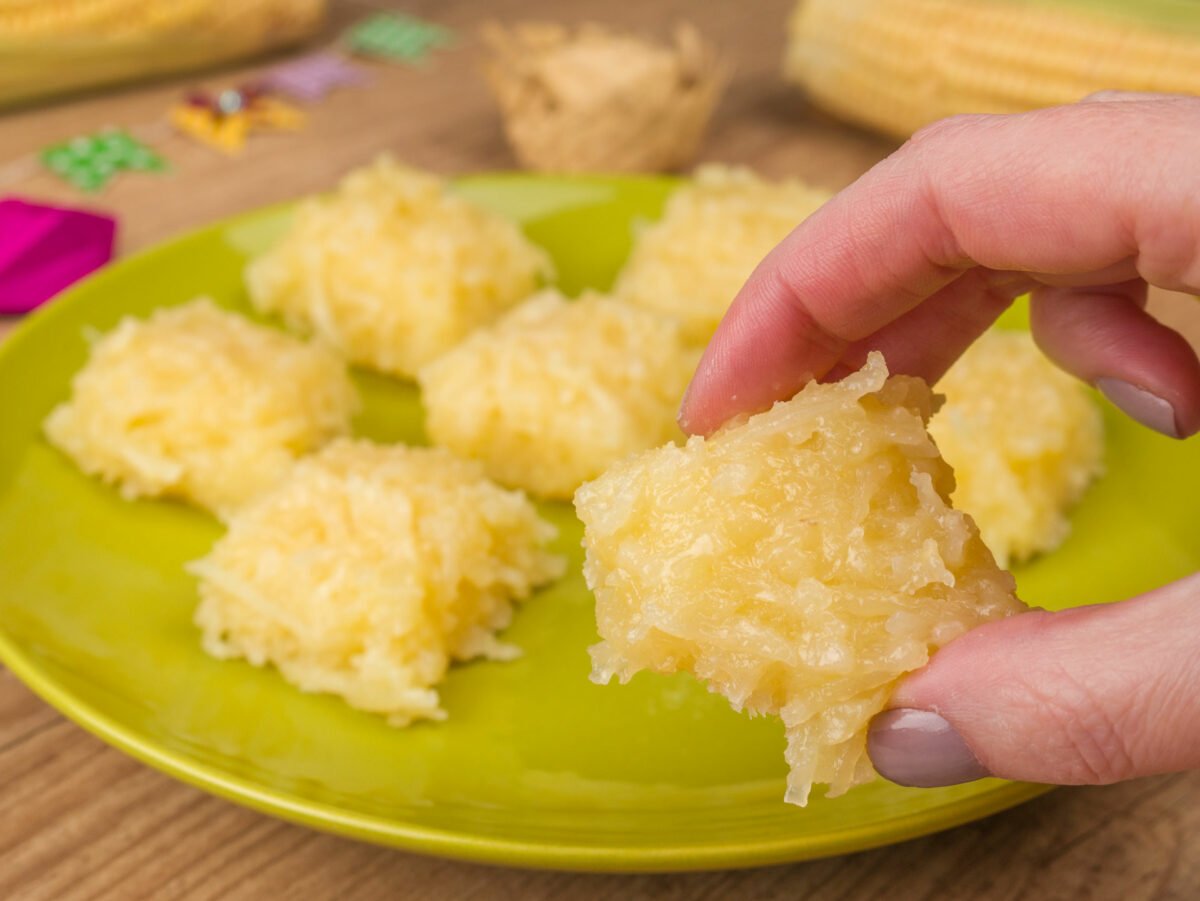 Como fazer Cocada de Milho Verde Cremosa sem Leite Condensado