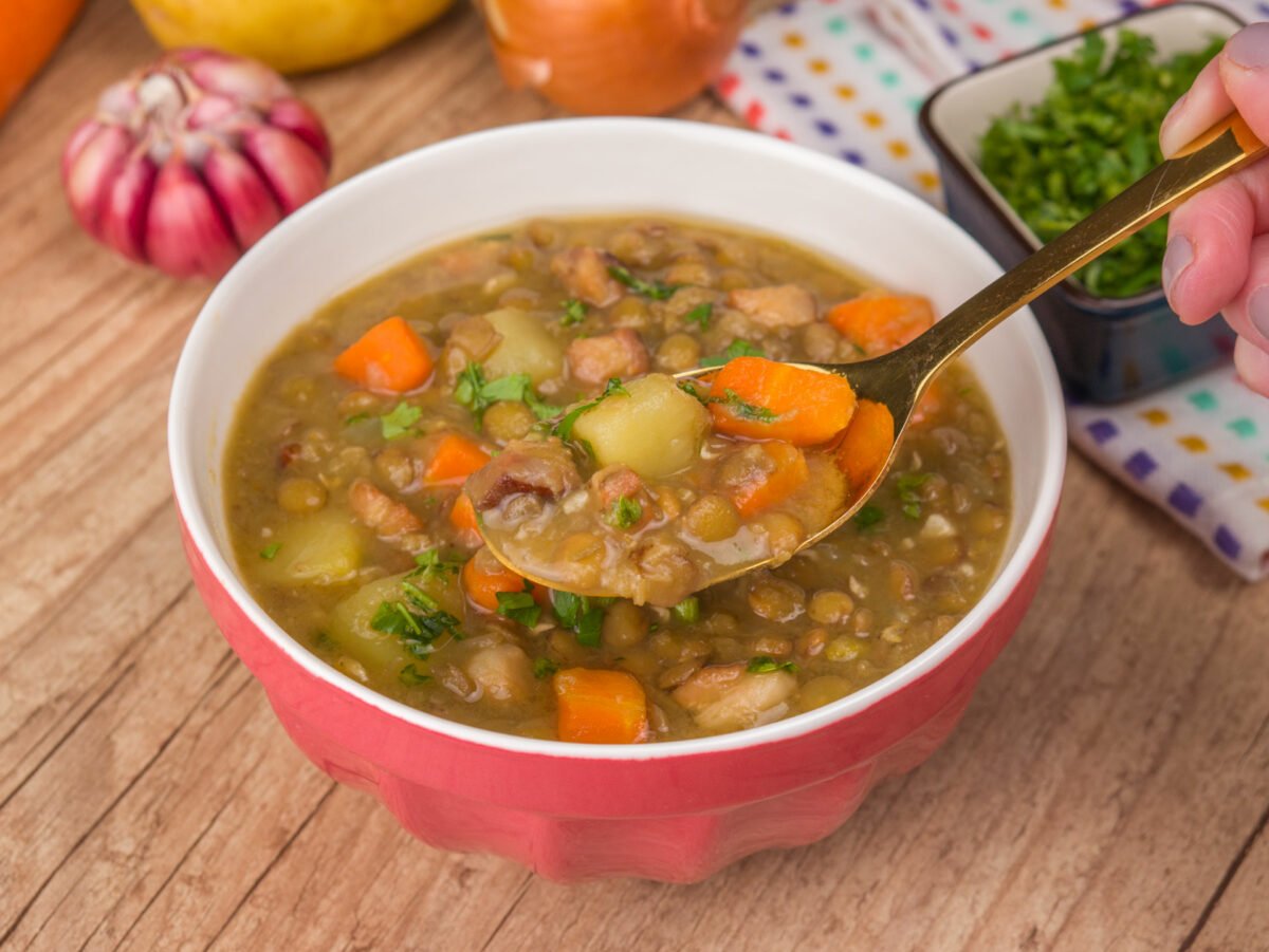 Como fazer Sopa de Lentilha
