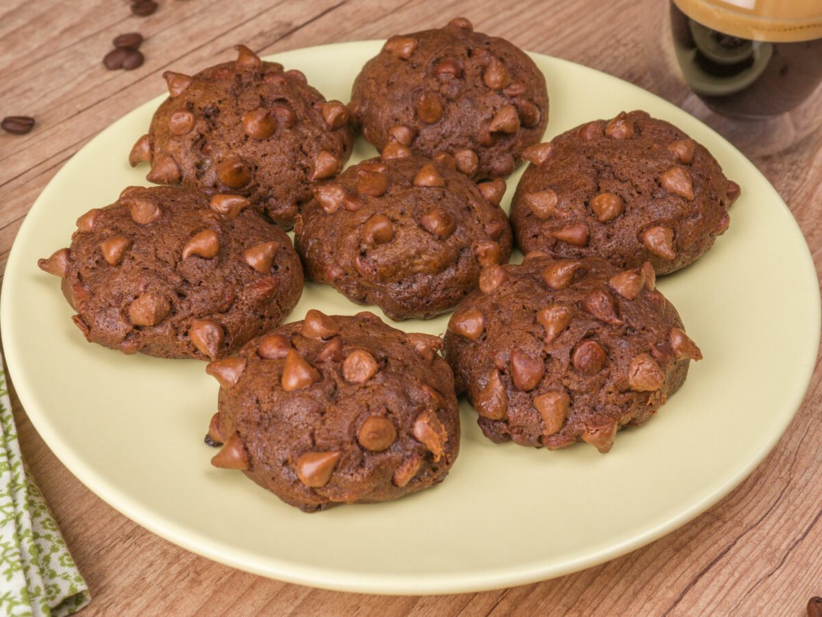 Como fazer Cookie de Chocolate com Café