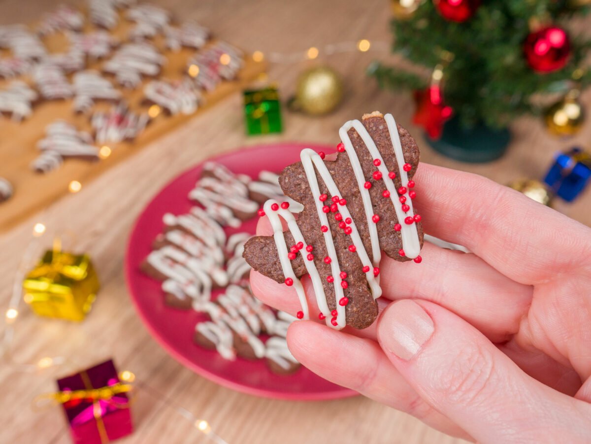 Como fazer Biscoito Natalino de Chocolate