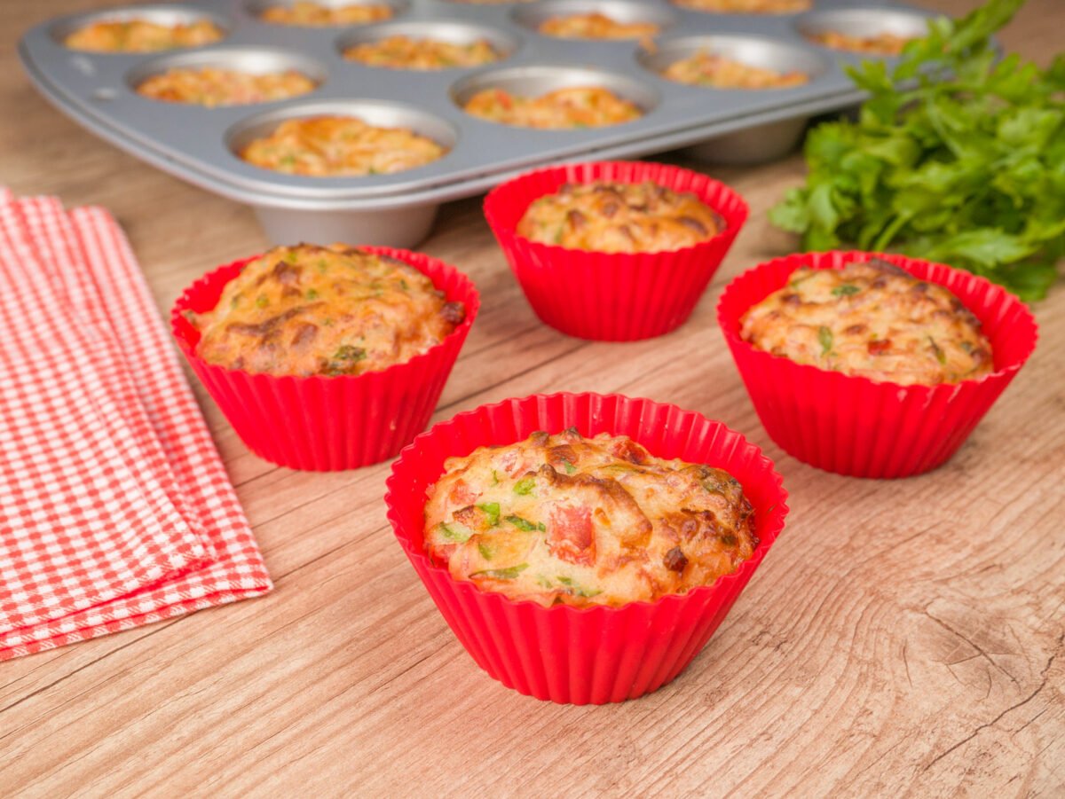 Como fazer Muffin de Presunto e Queijo