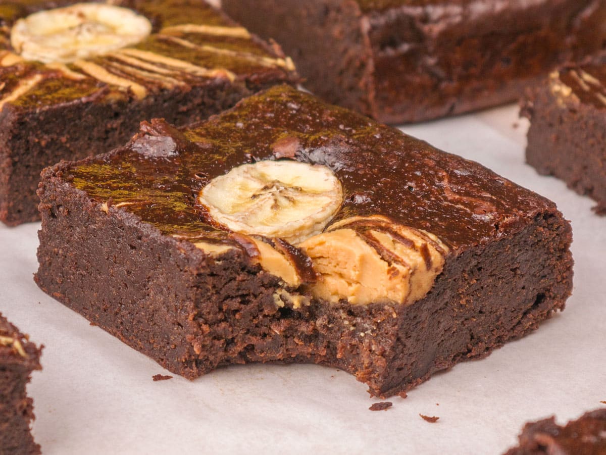 Como fazer Brownie de Banana com Pasta de Amendoim