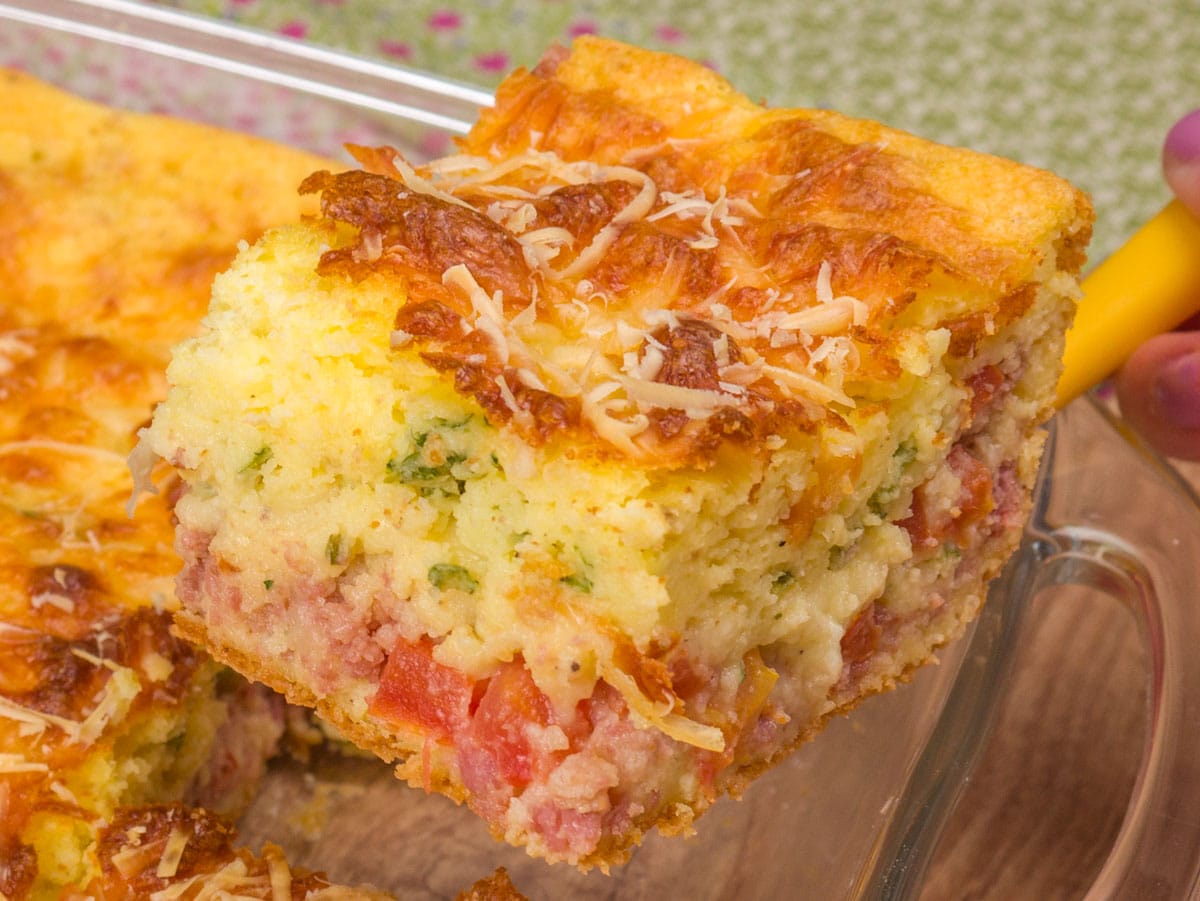 Como fazer Torta de Mandioquinha com Calabresa e Queijo