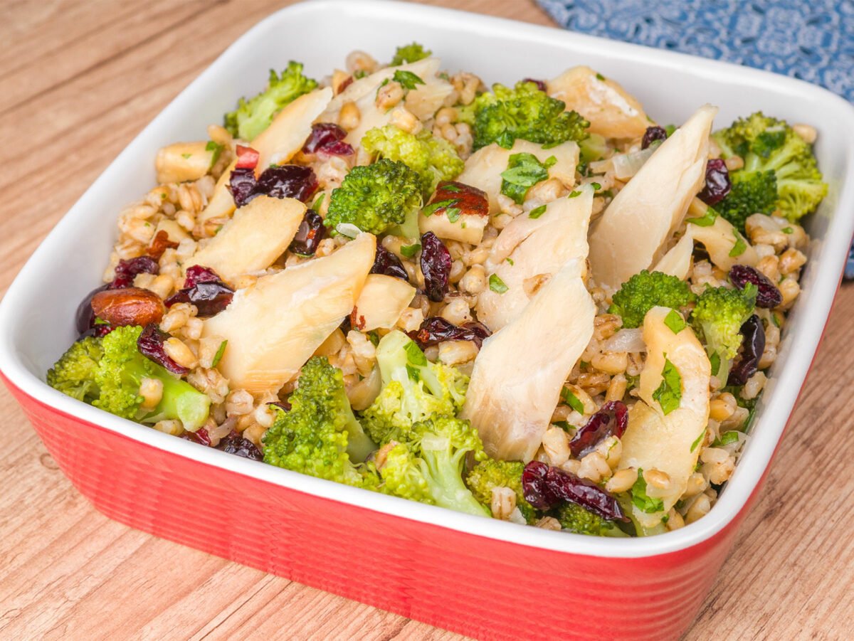 Como fazer Salada de Cevadinha com Saithe