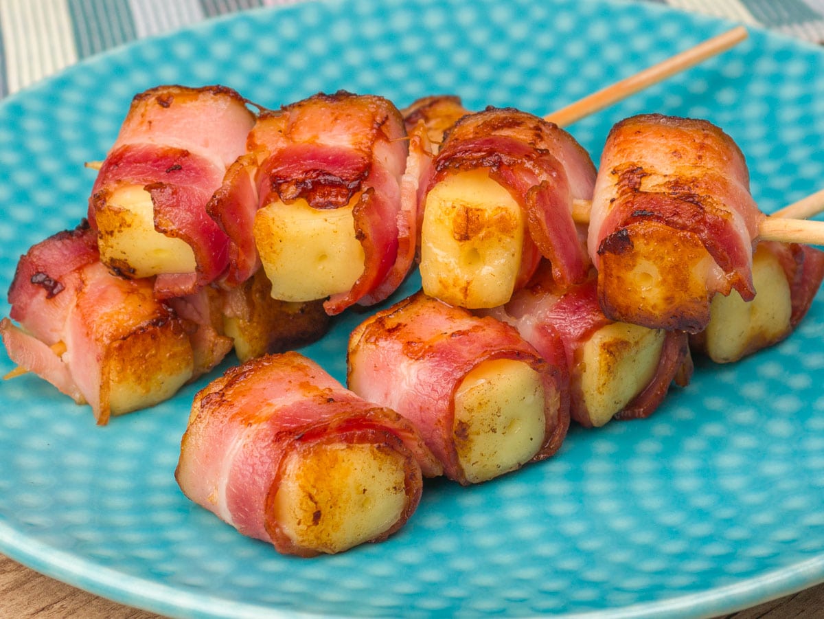 Como fazer Espetinho de Coalho com Bacon