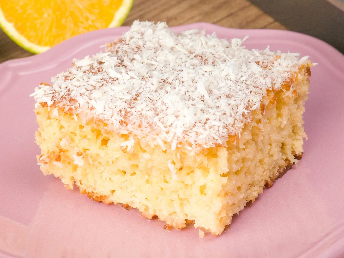 Como fazer Bolo de Laranja com Coco