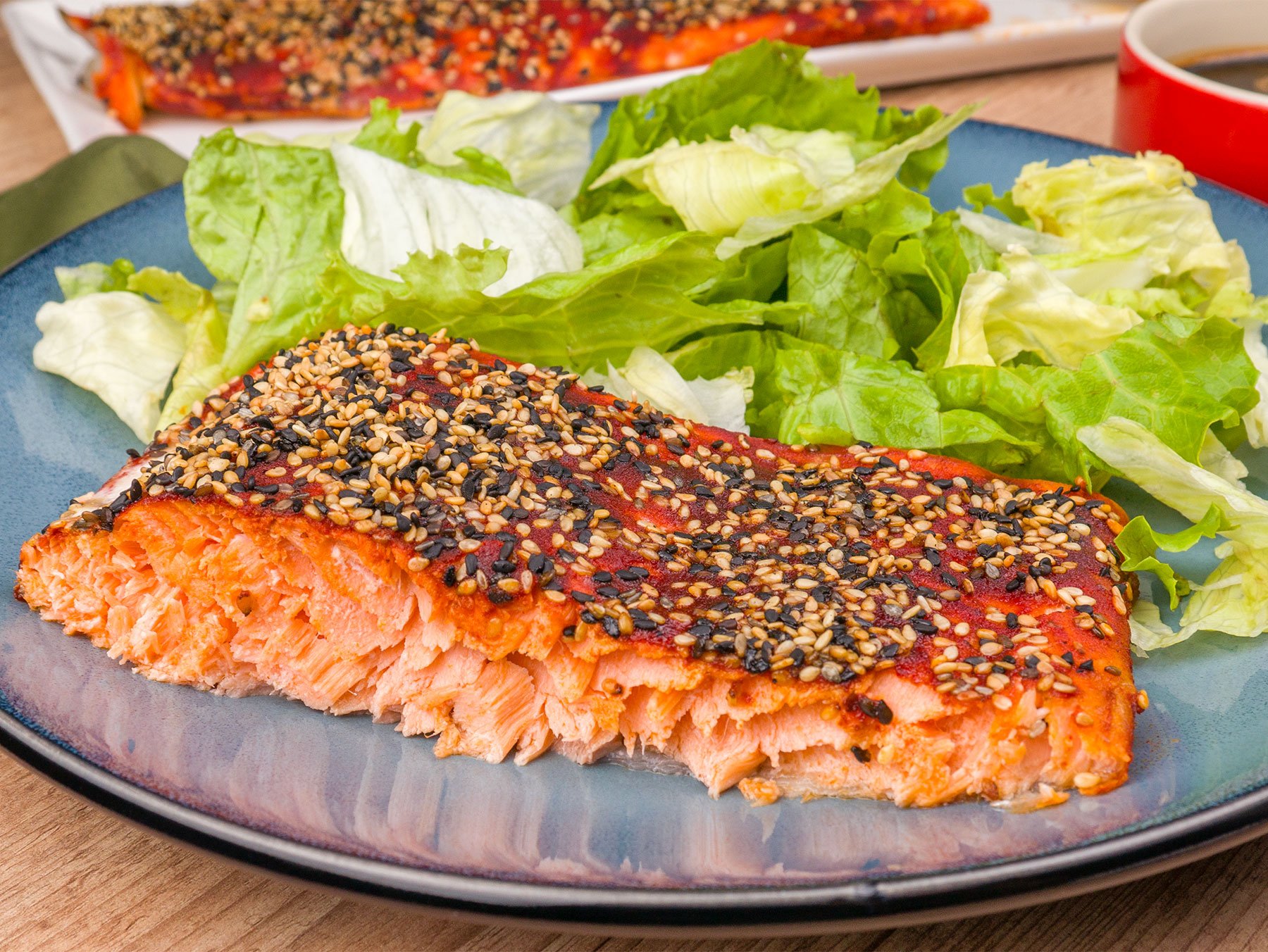 Como fazer Salmão com Páprica e Gergelim