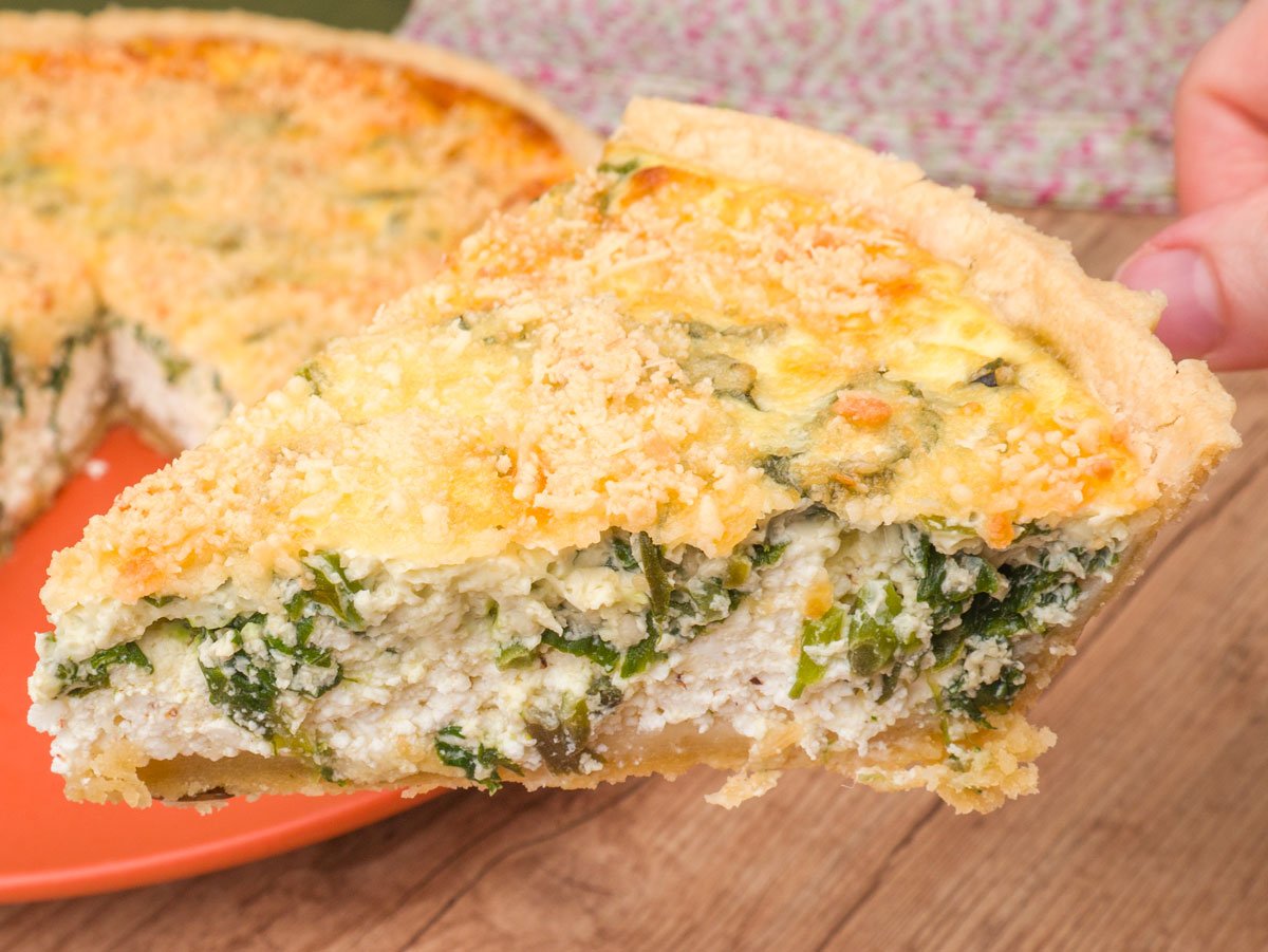 Como fazer Quiche de Espinafre