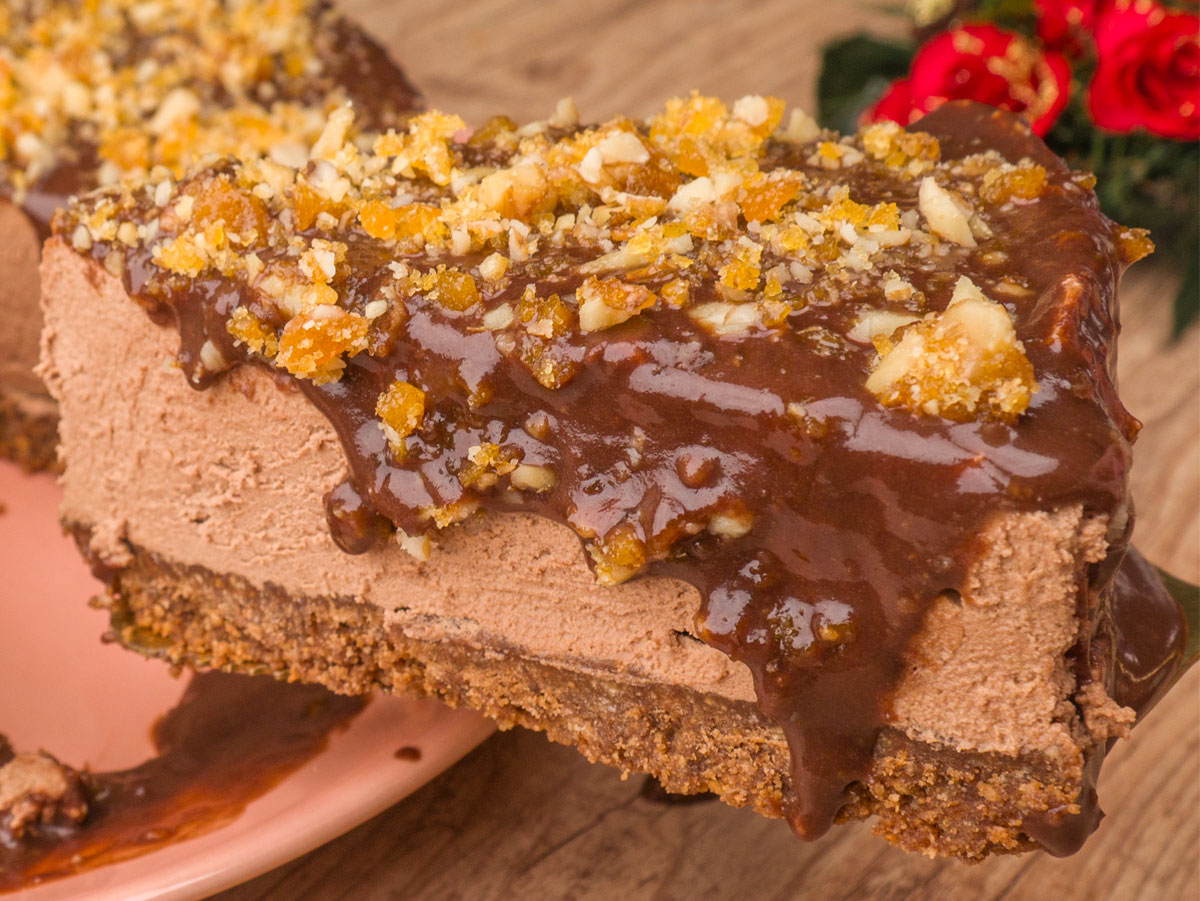 Como fazer Torta Mousse de Chocolate com Nozes