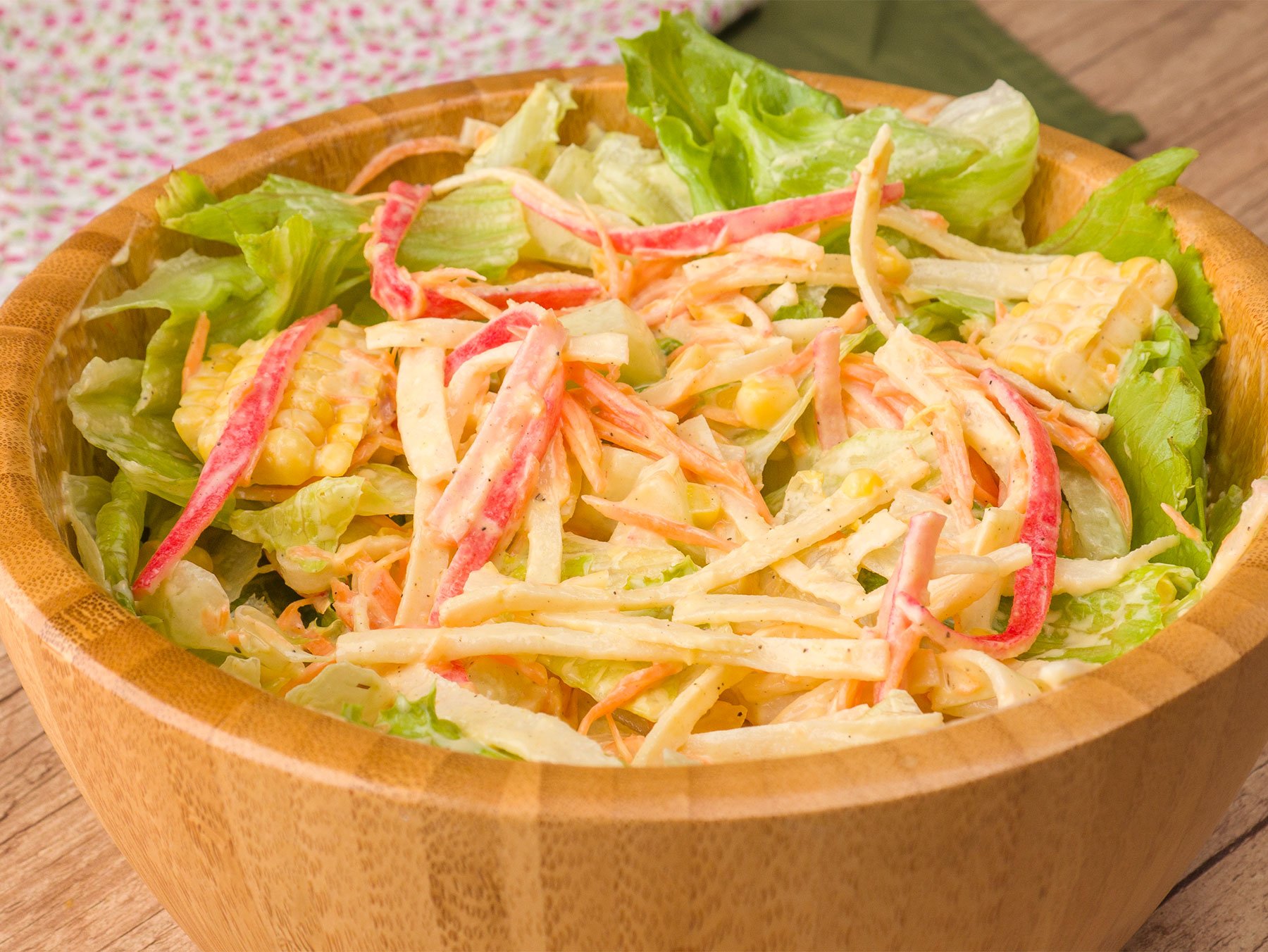 Como fazer Salada de Kani Kama