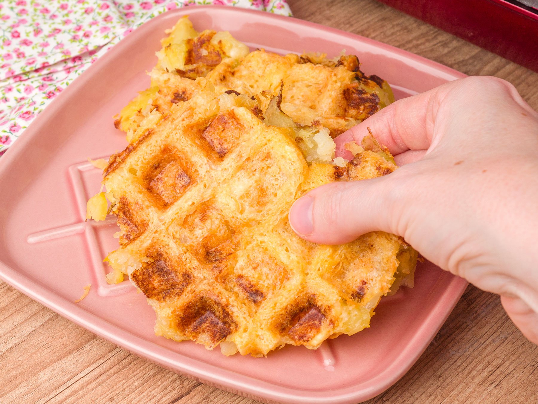 Como fazer Waffle de Batata