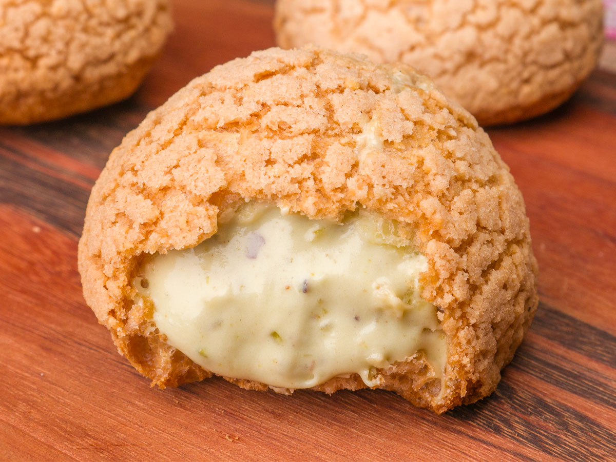 Como fazer Choux de Pistache